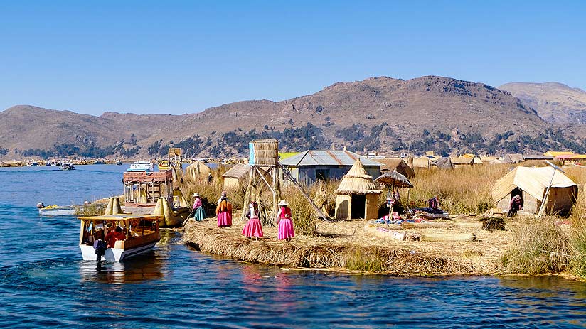 Lagoa Titicaca em Puno